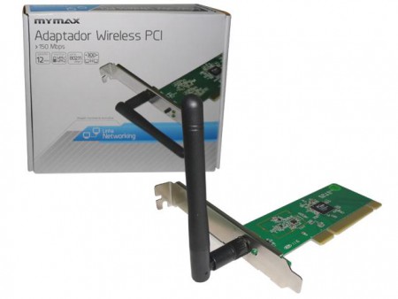 ADAPTADOR WIRELESS PCI MYMAX MWA/WL13P-A PCI 150 MBPS 802.11N -R$ 33,50